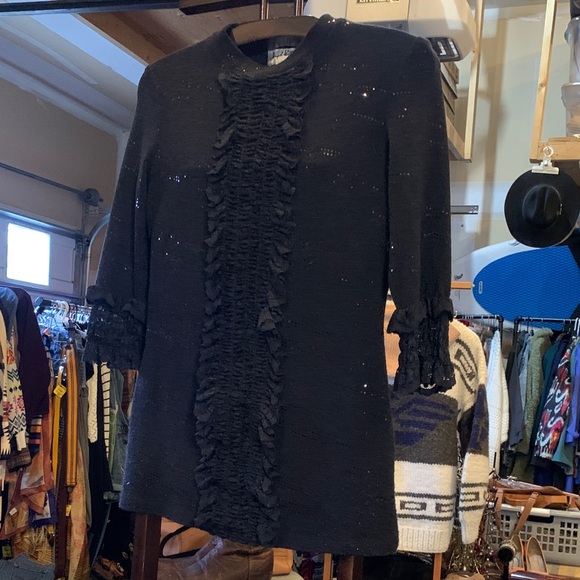 Joseph Ribkoff Black Ruffled Blouse - Picture 5 of 7